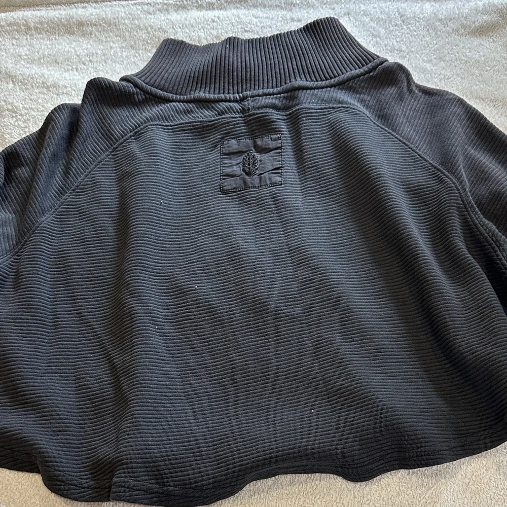 NWOT -FP Movement- Black Ribbed Women's cropped Sweater size XS - Picture 5 of 9